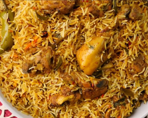 Ghee Roast Mutton Biriyani