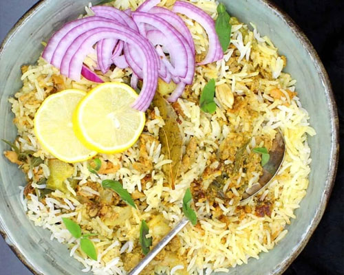 Veg Kheema Biriyani/Pulav (V)